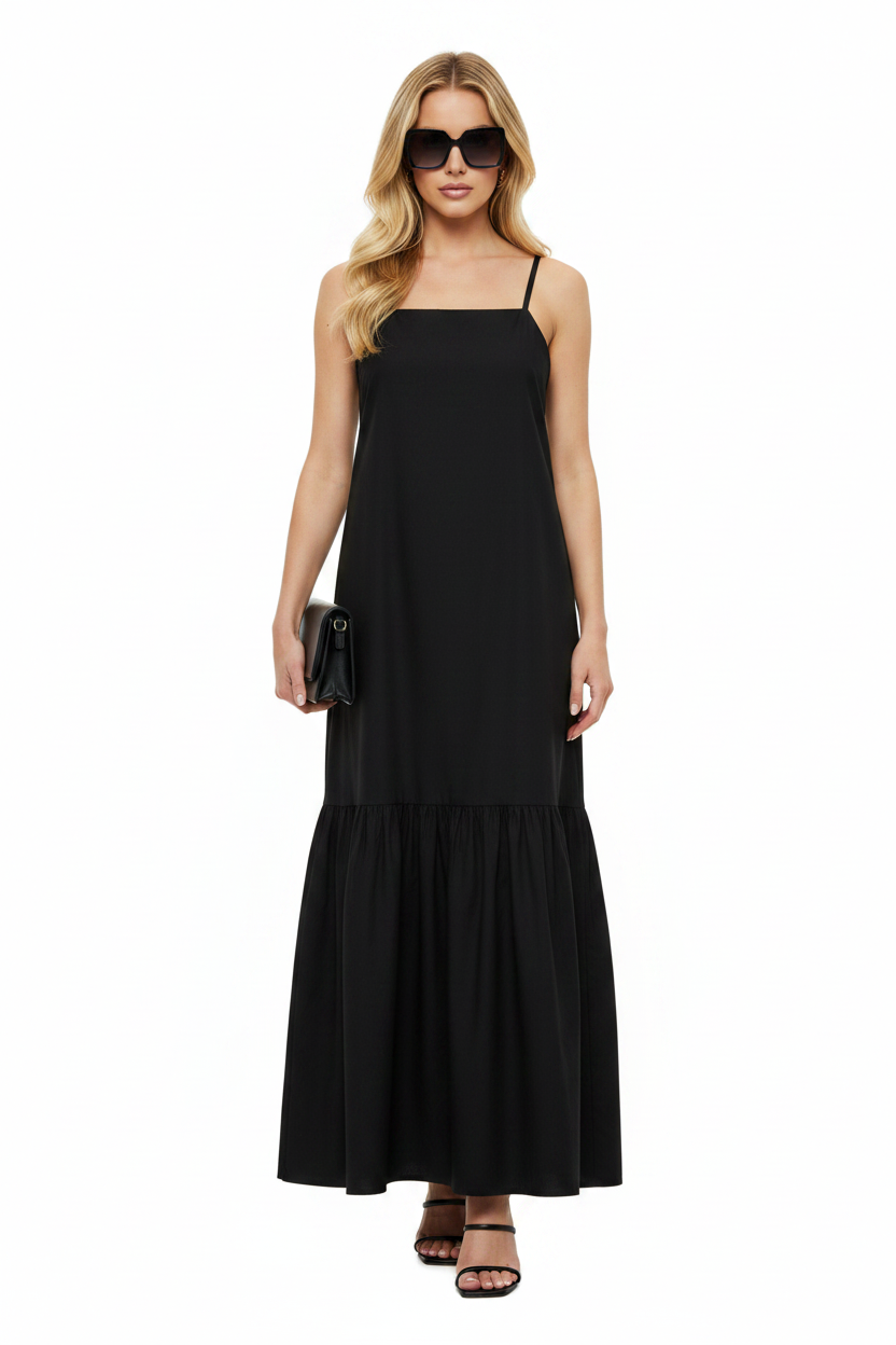 Czarna sukienka modelka