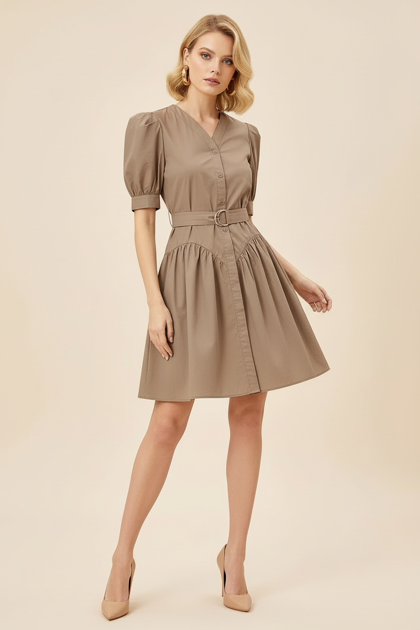 Sukienka taupe